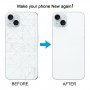 For iPhone 15 Glass Battery Back Cover(Blue)