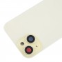 Para iPhone 15 Tapa trasera de batería con tapa de lente de cámara + imán MagSafe (amarillo)