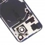 Для iPhone 15 Стеклянная задняя крышка аккумулятора с кронштейном для вспышки + модуль беспроводной зарядки (розовый)