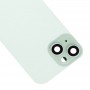 Pour iPhone 15 Couvercle arrière de la batterie en verre avec support flash + module de charge sans fil (vert)