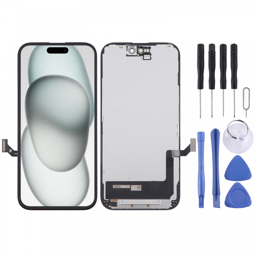 Pour iPhone 15 Écran LCD OLED souple DD avec assemblage complet de numériseur