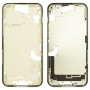 Pour iPhone 15 Plaque de lunette du cadre central avec touches latérales + plateau pour cartes, version : version américaine (jaune)