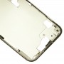 Pour iPhone 15 Plaque de lunette du cadre central avec touches latérales + plateau pour cartes, version : version américaine (jaune)
