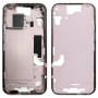 iPhone 15 középső keretes előlaphoz oldalsó kulcsokkal + kártyatálca, verzió: kínai verzió (rózsaszín)