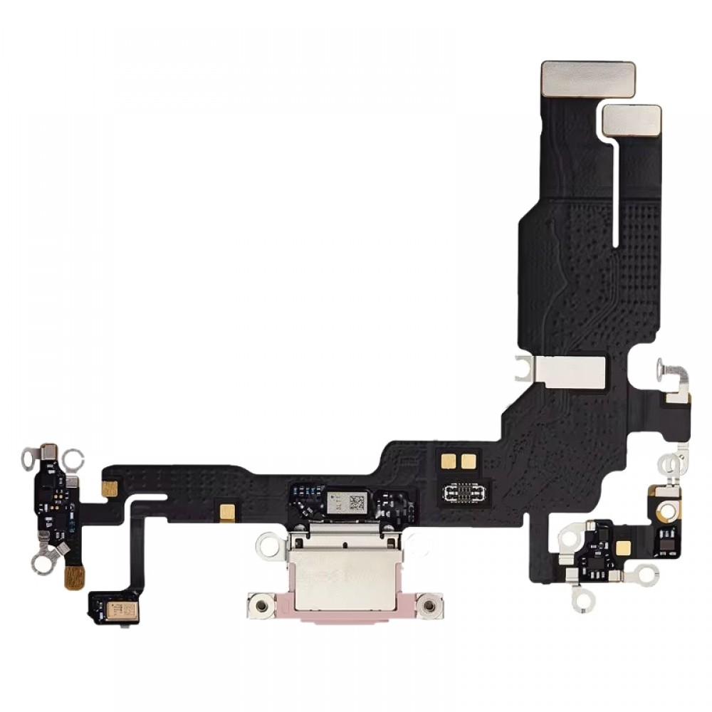 Pro iPhone 15 Plus Originální Flex kabel s nabíjecím portem (růžový)