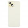 Para iPhone 15 Plus Tapa trasera de batería con tapa de lente de cámara + imán MagSafe (amarillo)