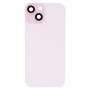 עבור iPhone 15 Plus כיסוי גב סוללת זכוכית עם תושבת פלאש + מודול טעינה אלחוטי (ורוד)