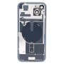 עבור iPhone 15 Plus כיסוי גב סוללת זכוכית עם תושבת פלאש + מודול טעינה אלחוטי (ורוד)