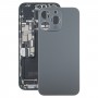 Pro iPhone 15 Pro Max Glass zadní kryt baterie (černý)