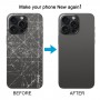 Pro iPhone 15 Pro Max Glass zadní kryt baterie (černý)