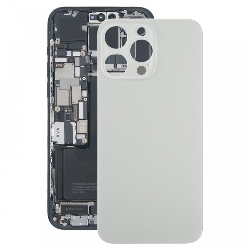 Pro iPhone 15 Pro Max Glass zadní kryt baterie (titan)