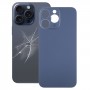 Per iPhone 15 Pro Max Facile sostituzione del coperchio della batteria posteriore in vetro con foro grande per fotocamera (blu)
