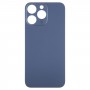 Per iPhone 15 Pro Max Facile sostituzione del coperchio della batteria posteriore in vetro con foro grande per fotocamera (blu)