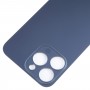 Per iPhone 15 Pro Max Facile sostituzione del coperchio della batteria posteriore in vetro con foro grande per fotocamera (blu)