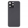 עבור iPhone 15 Pro Max כיסוי אחורי לסוללה עם כיסוי עדשת מצלמה + מגנט MagSafe (שחור)