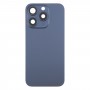 Für iPhone 15 Pro Max Akku-Rückseite mit Kameraobjektivabdeckung + MagSafe-Magnet (blau)