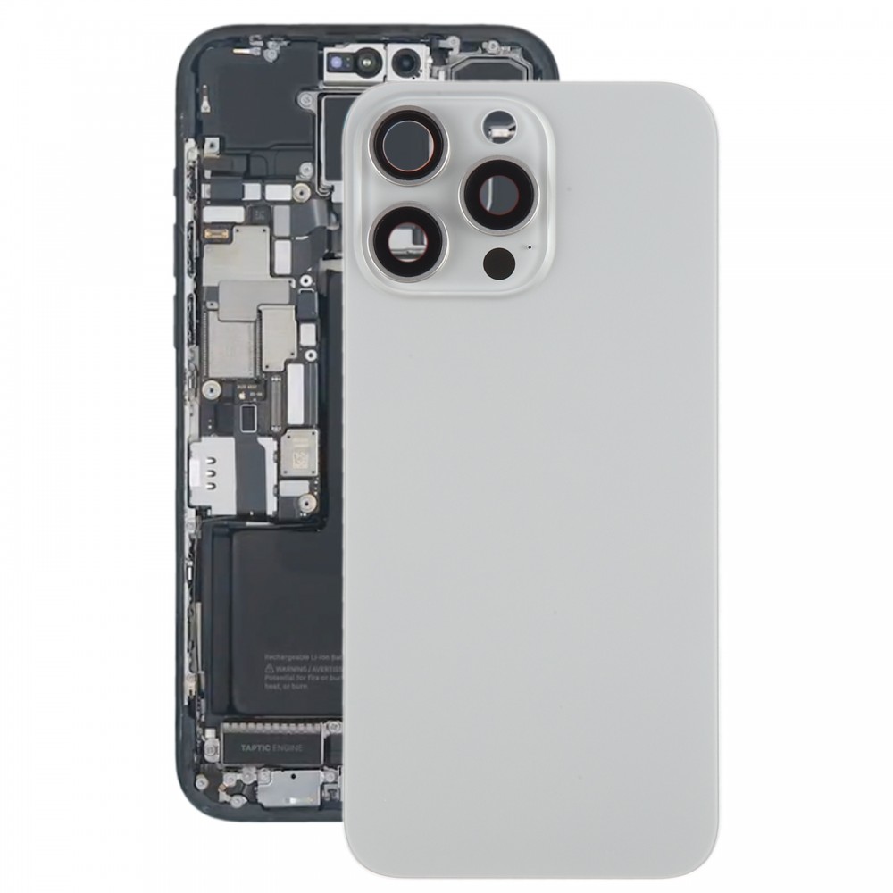Do iPhone'a 15 Pro Max Tylna pokrywa baterii z osłoną obiektywu aparatu + magnes MagSafe (tytan)