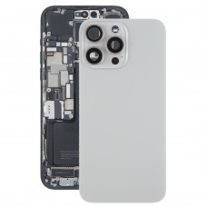 For iPhone 15 Pro Max Battery Back Cover with Camera Lens Cover + MagSafe Magnet(Titanium) 