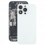 עבור iPhone 15 Pro Max כיסוי אחורי לסוללה עם כיסוי עדשת מצלמה + מגנט MagSafe (לבן)