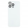 עבור iPhone 15 Pro Max כיסוי אחורי לסוללה עם כיסוי עדשת מצלמה + מגנט MagSafe (לבן)