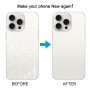 עבור iPhone 15 Pro Max כיסוי אחורי לסוללה עם כיסוי עדשת מצלמה + מגנט MagSafe (לבן)