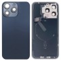 Per iPhone 15 Pro Max Cover posteriore batteria in vetro con staffa flash + modulo di ricarica wireless (blu)