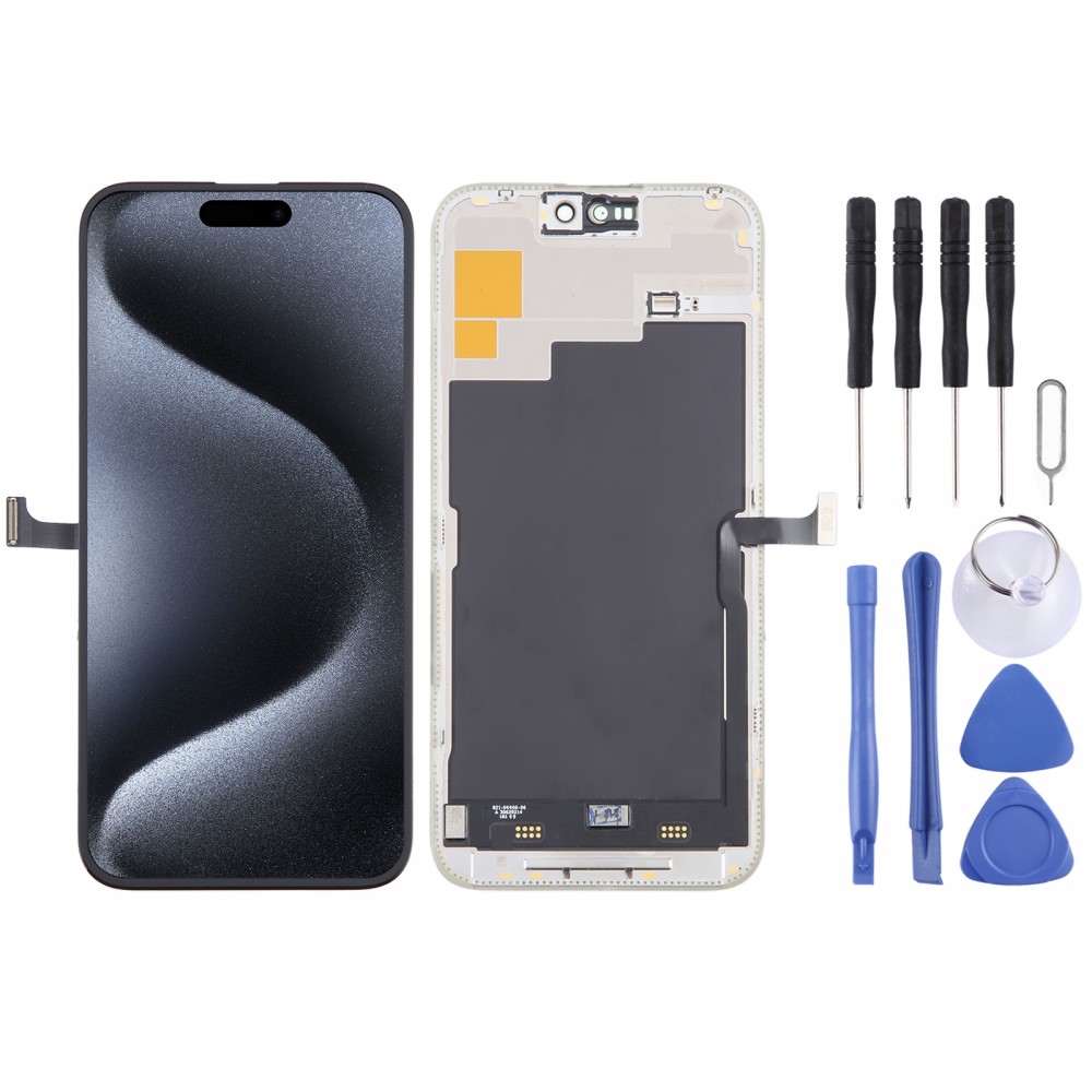 För iPhone 15 Pro Max OEM LCD-skärm med digitaliserare komplett montering