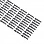 Per iPhone 15 Pro 100 pezzi/set Adesivo adesivo nero laterale LCD(03)