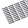 Per iPhone 15 Pro 100 pezzi/set Adesivo adesivo nero laterale LCD(03)