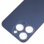 Pour iPhone 15 Pro Remplacement facile Grand trou de caméra Couvercle de batterie arrière en verre (Bleu)