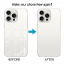 Dla iPhone 15 Pro Łatwa wymiana Duży otwór aparatu Szklana tylna pokrywa baterii (biała)