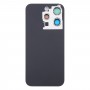 Pour iPhone 15 Pro Couvercle arrière de la batterie en verre avec couvercle d'objectif d'appareil photo (gris)