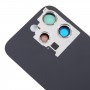 Pour iPhone 15 Pro Couvercle arrière de la batterie en verre avec couvercle d'objectif d'appareil photo (gris)