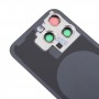 Für iPhone 15 Pro Glas-Akku-Rückseite mit Kamera-Objektiv-Abdeckung (blau)