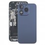 Задняя крышка аккумулятора для iPhone 15 Pro с крышкой объектива камеры + магнит MagSafe (синий)