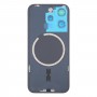 Задняя крышка аккумулятора для iPhone 15 Pro с крышкой объектива камеры + магнит MagSafe (синий)
