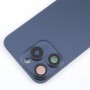 Задняя крышка аккумулятора для iPhone 15 Pro с крышкой объектива камеры + магнит MagSafe (синий)