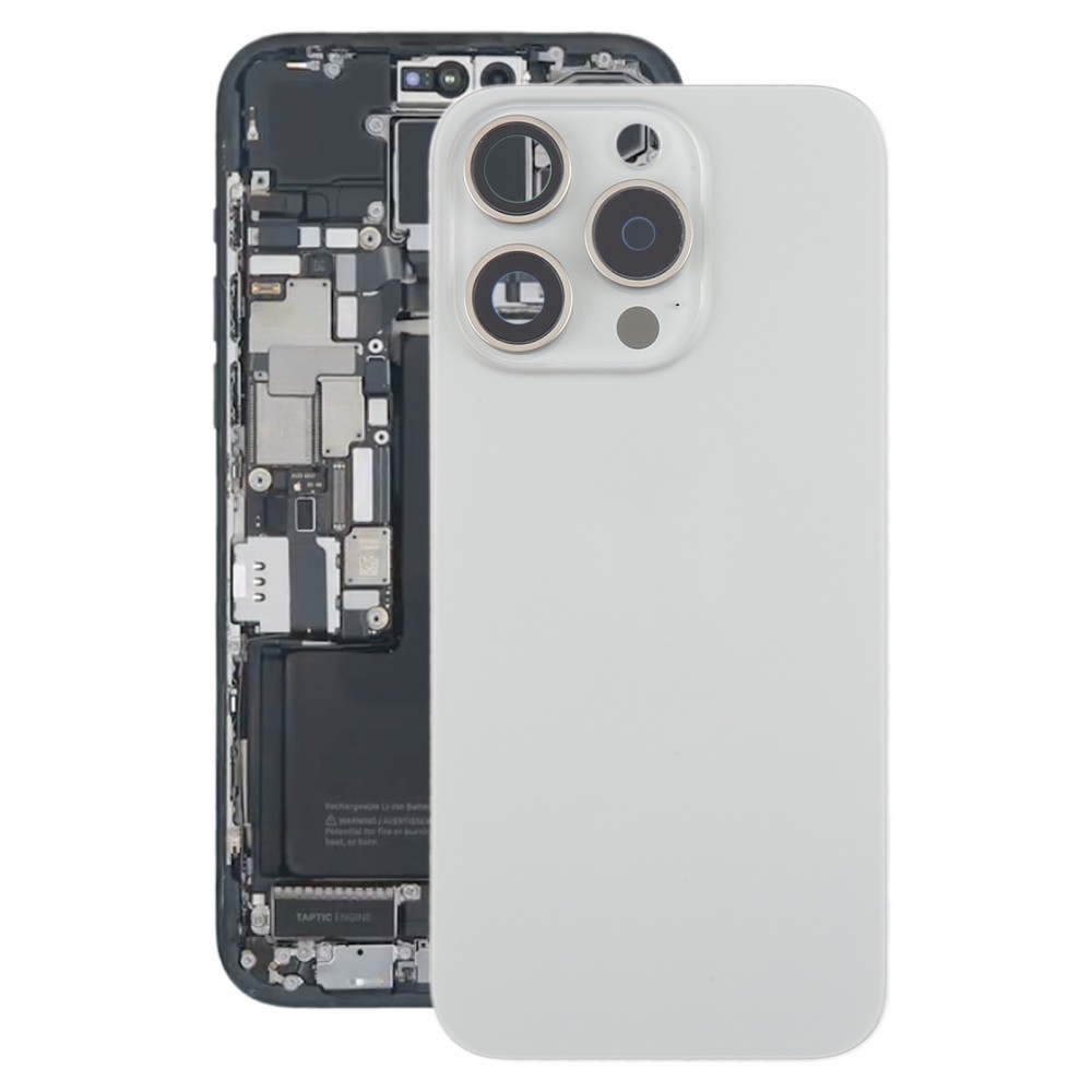 Pro iPhone 15 Pro zadní kryt baterie s krytem objektivu fotoaparátu + magnet MagSafe (titan)