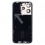 För iPhone 15 Pro Glass batteribaksida med blixtfäste + trådlös laddningsmodul (blå)