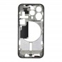 For iPhone 15 Pro Middle Frame Bezel Plate with Side Keys + Card Tray, Version:China Version(Black)