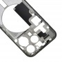 For iPhone 15 Pro Middle Frame Bezel Plate with Side Keys + Card Tray, Version:China Version(Black)