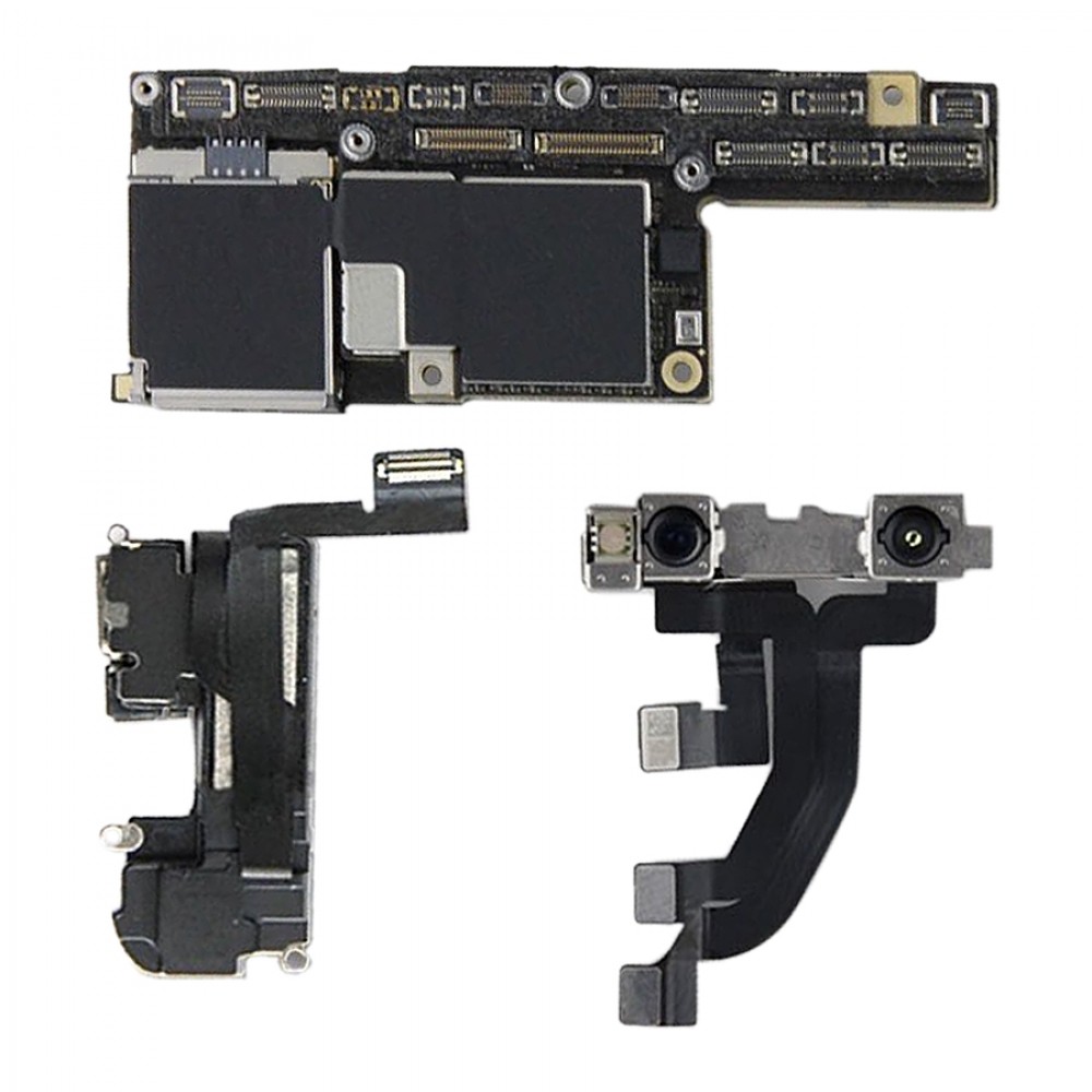 För iPhone X 64G Original olåst moderkort Single SIM E-SIM USA-version med Face ID