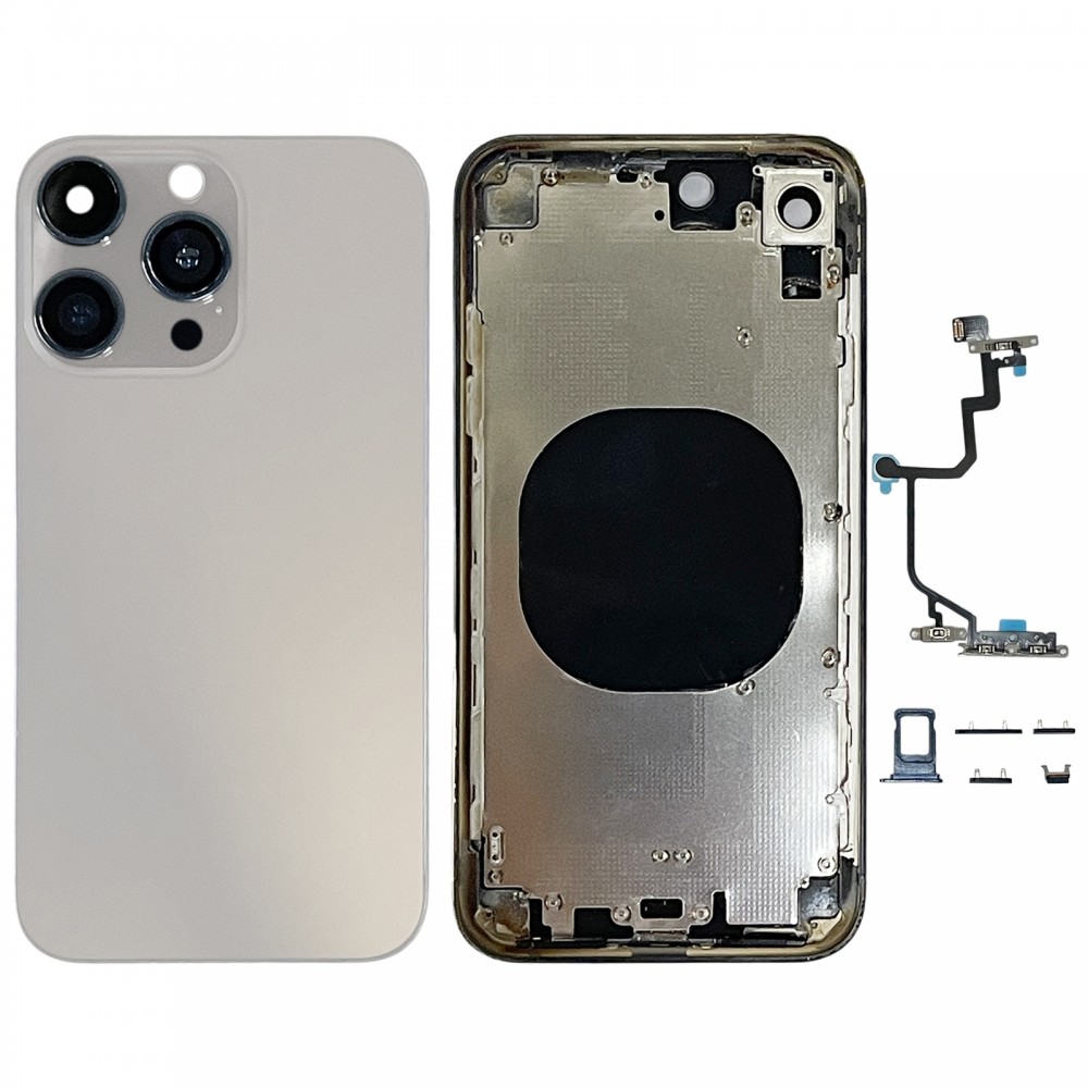Hátsó borító iP15 Pro megjelenését imitálva iPhone XR-hez (titánszürke)