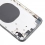 Rückseitige Abdeckung mit Nachahmung des iP15 Pro Max für iPhone XS Max (Schwarz)