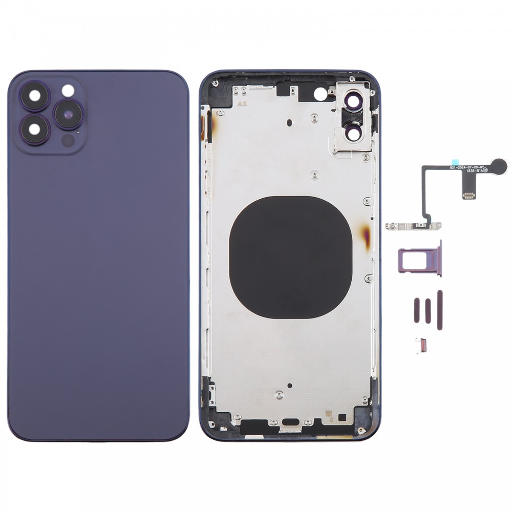 Tylna okładka z wyglądem imitującym iP14 Pro Max do iPhone'a XS Max (fioletowa)