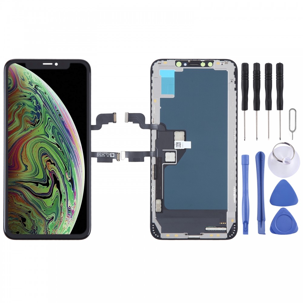 Écran LCD OLED souple pour iPhone XS Max avec assemblage complet de numériseur