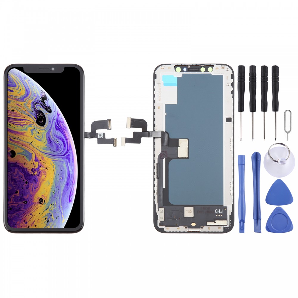 适用于 iPhone XS ZY incell HD 1:1 液晶屏幕，带数字转换器完整组件