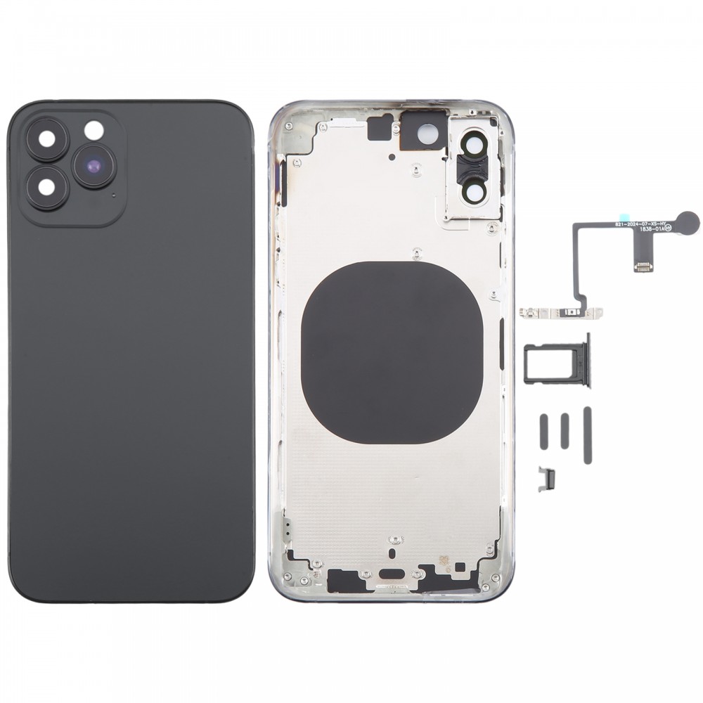 Cover posteriore con imitazione dell'aspetto dell'iP15 Pro per iPhone XS (nero)