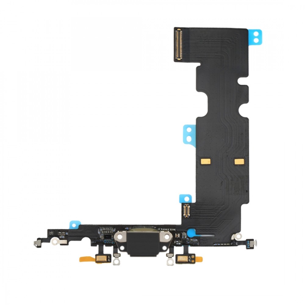 Latausportin Flex-kaapeli iPhone 8 Plus:lle (musta)