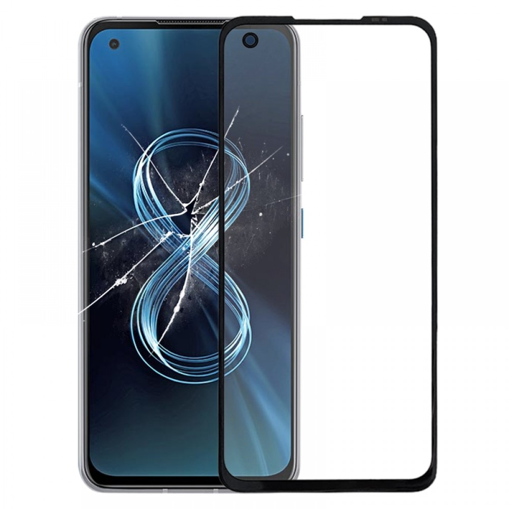 Für Asus Zenfone 8 8Z ZS590KS I006D Frontscheibe äußere Glaslinse mit optisch klarem OCA-Kleber